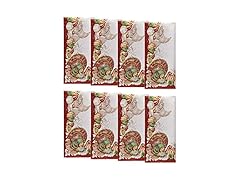 Elrene Home Fashions Holiday Turkey Bordered Fall Napkins