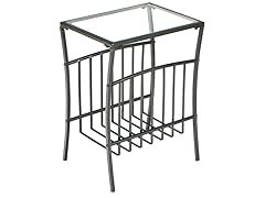 Contemporary Metal Magazine Table