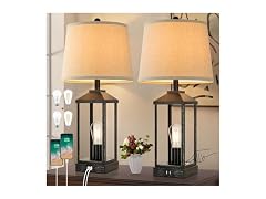 Brightever 28" Farmhouse Table Lamps Set of 2