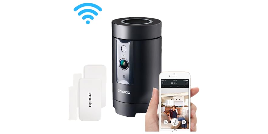 Zmodo Pivot 1080p 360° Rotating Cam w/ 2pk Sensors