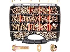 FOLIV 492PCS Flanged M6 M8 M10 Grade 8 Bolts and Nuts Kit