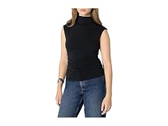 Women's Slim-Fit Sleeveless High-Neck Top