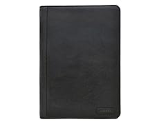 Charles Padfolio w/ Handmade Paper Notebook Black