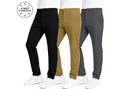 Mens Super Stretch Knit Chino Pants