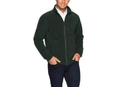 Amazon Essentials Fleece Jacket, Forest Green (XS)