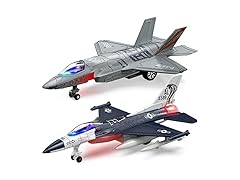 2 Pc Airplane Toys with Lights for Boys