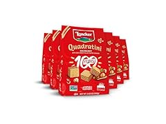 6PK Loacker Quadratini Hazelnut Wafer Cookie