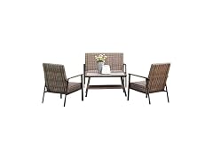 Four Seasons Courtyard Nantucket 4 Piece Patio Furniture Set