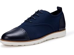 Amazon Essentials Men's Brogue Knit Dress Sneakers