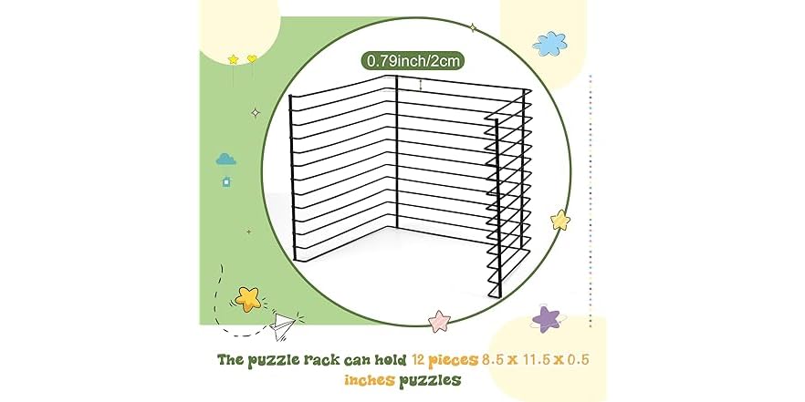 2 Pcs Puzzle Rack Organizer