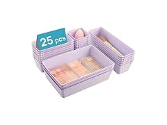 Vtopmart Lilac 25 PCS Plastic Drawer Organizer