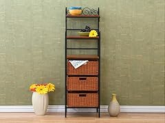 "Manilla" 3 Drawer Rattan Baker's Rack