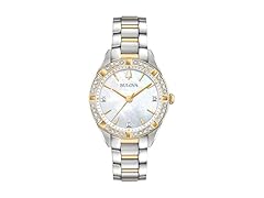 Bulova Ladies Sutton Watch TwoTone White