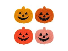 Halloween Holiday Felt Round Coasters Set of 4