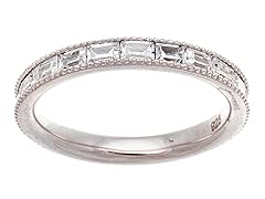 Swarovski Elements 18K White Gold Band Ring