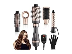 DAILYLIFE Blow Dryer Brush with 5 Attachments