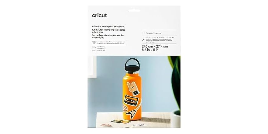 Cricut Printable Waterproof Sticker Set