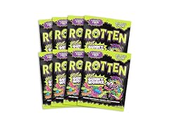 8PK Rotten Sour Gummy Worms - Low Sugar, Low Calorie