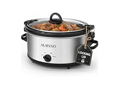 AURYAO 6 QT Manual Slow Cooker