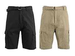 Men's Classic Cotton Cargo Shorts 2-Pack