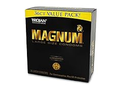 Trojan Condom Magnum Lubricated, 36 Count