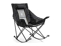 Black Rocking Camping Chair