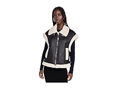 [blanknyc] Women (S) Vegan Leather Sherpa Vest