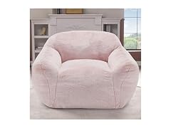 Homguava Pink Giant Bean Bag Chair