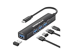 MOBKAJUI 5-Port USB-C 3.0 Hub