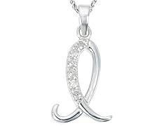 Diamond Alphabet Pendant - I