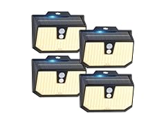 Brightever 4 Packs Solar Outdoor Motion Sensor Lights with 3 Lighting Modes