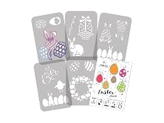 NAKLEO Easter Painting Stencils Set 5 A4
