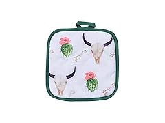 Paseo Road Skull Cactus Pot Holders for Kitchen, 10 Piece Set