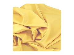 Rose Flavor Stretch Satin Fabric Yellow Color