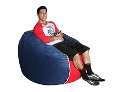 3 Tone- Red, Blue, Gray 50" Bean Bag