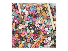 AmlkHxuan1000pcs Round Letter Beads