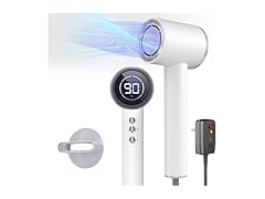 1600W Ionic Hair Dryer with LED Display & Magnetic Nozzle
