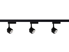 3-Light 4 ft Track Lighting Kit -Black