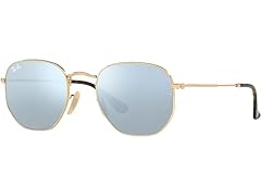 Ray-Ban Rb3548n Hexagonal Flat Lens Sunglasses