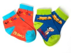 Construction Ankle Socks (2 pr)