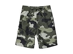 Kanu Boys (L) Black Camo Flag Trunk