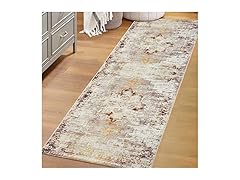 Superior Vintage Medallion Washable Rug Dove Collection