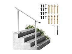 Outdoor Stair Railing Kit, 4 FT Handrails 1-4