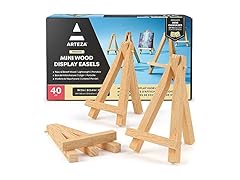 ARTEZA 5" Mini Display Wood Easel, Pack of 40