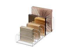 iDesign BPA-Free Plastic Divided Makeup Palette Cosmetic Organizer