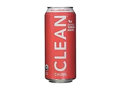 Clean Cause Organic Watermelon Mint Sparkling Yerba Mate