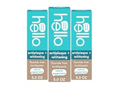 Hello Antiplaque Whitening Toothpaste 5oz 3 Pack