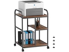 KDSOM Printer Stand with Adjustable Shelves