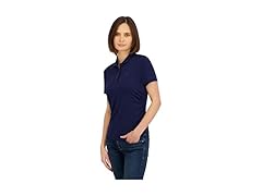 Spyder Womens Ribbed Jersey SS Polo Top