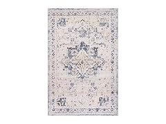 L'Baiet Sophia Grey Oriental 2x6 Runner Rug